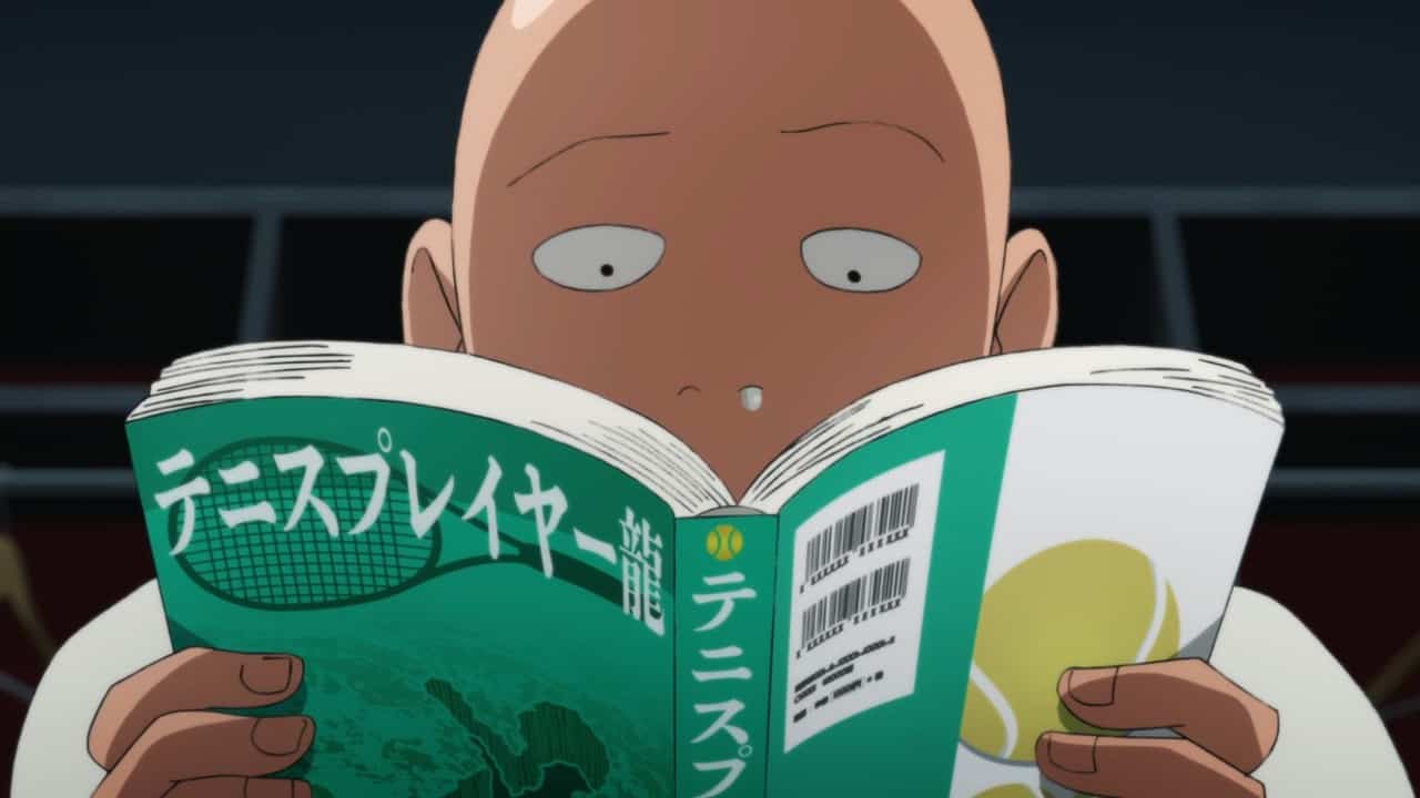 Saitama reading manga