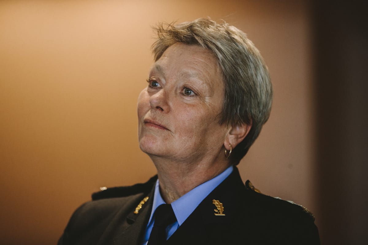 Beate Gangås In Police Uniform