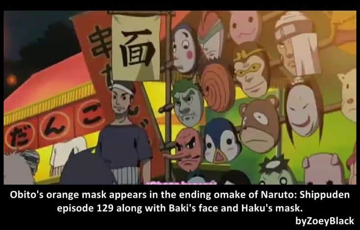 Obito's mask in Naruto Shippuden episode #129