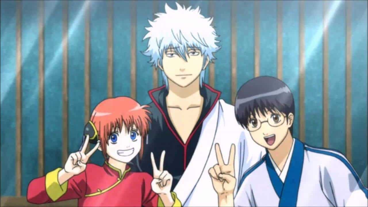 Gintama- Kagura, Gintoki and Shinpachi 
