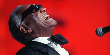 Ray charles playing piano