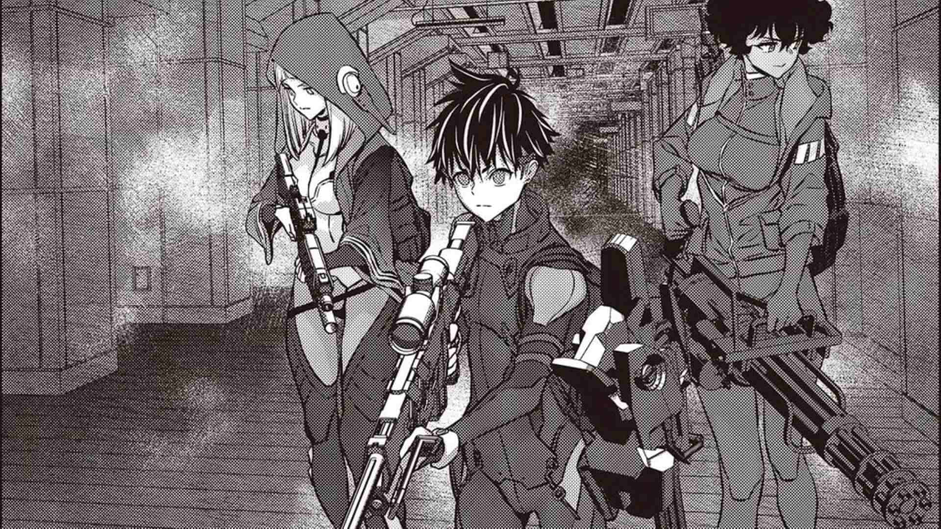 Akira(Middle), Sara(Right) And Elena(Left) Exploring The Yonozuka Station Ruins - Rebuild World Chapter 44