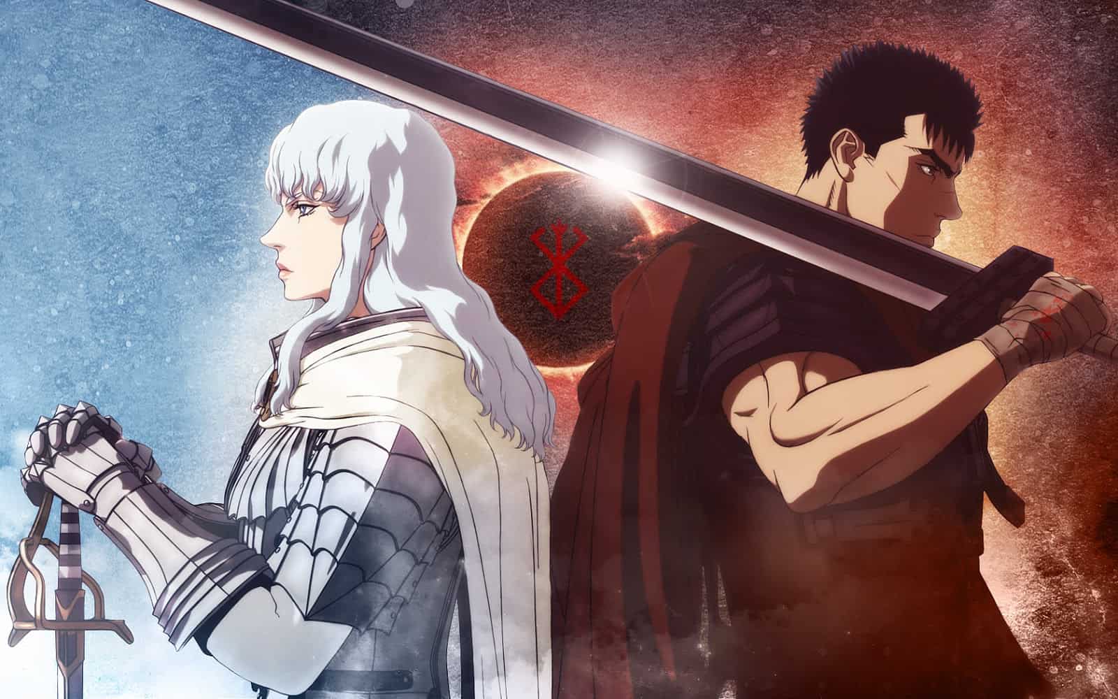 From left: Griffith and Guts