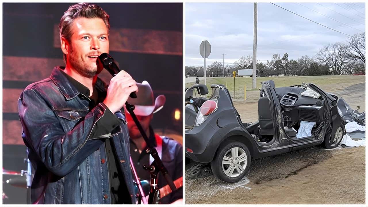 Blake Shelton shares a statement on a car crash that takes place in his hometown