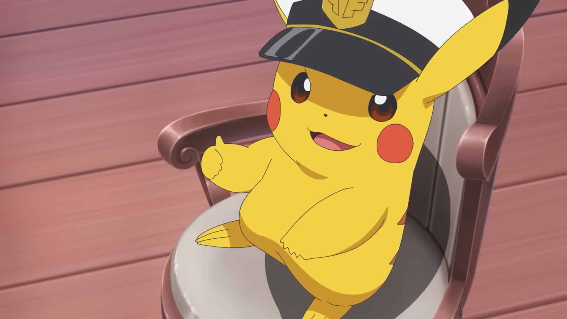 Captain Pikachu In The Rising Vortechers Airship - Pokémon Horizons The Series Trailer