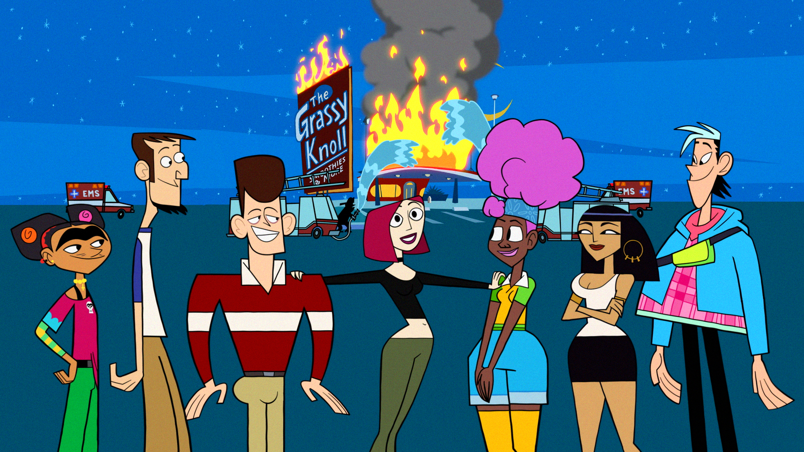 Cast of the show, Clone High (Credits: MTV)