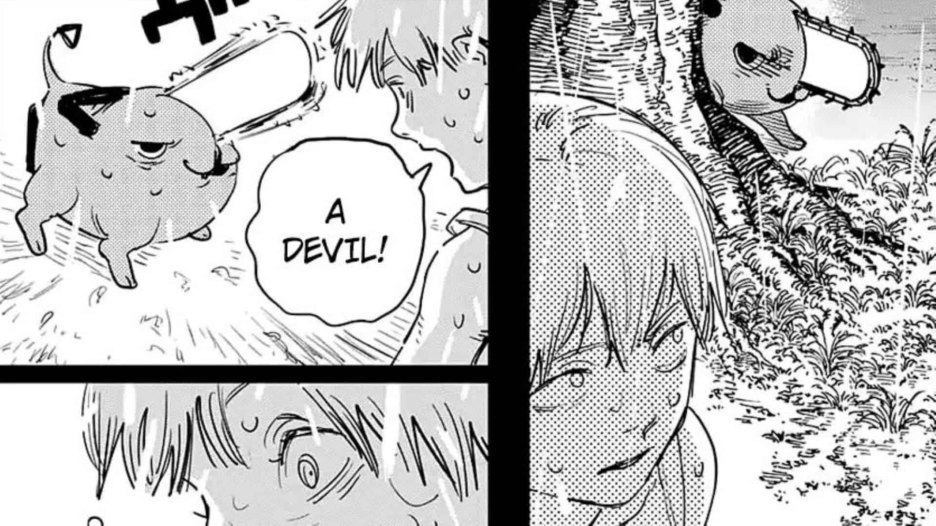 Denji Meeting Pochita AKA The Chainsaw Devil For The First Time - Chainsaw Man Chapter 1