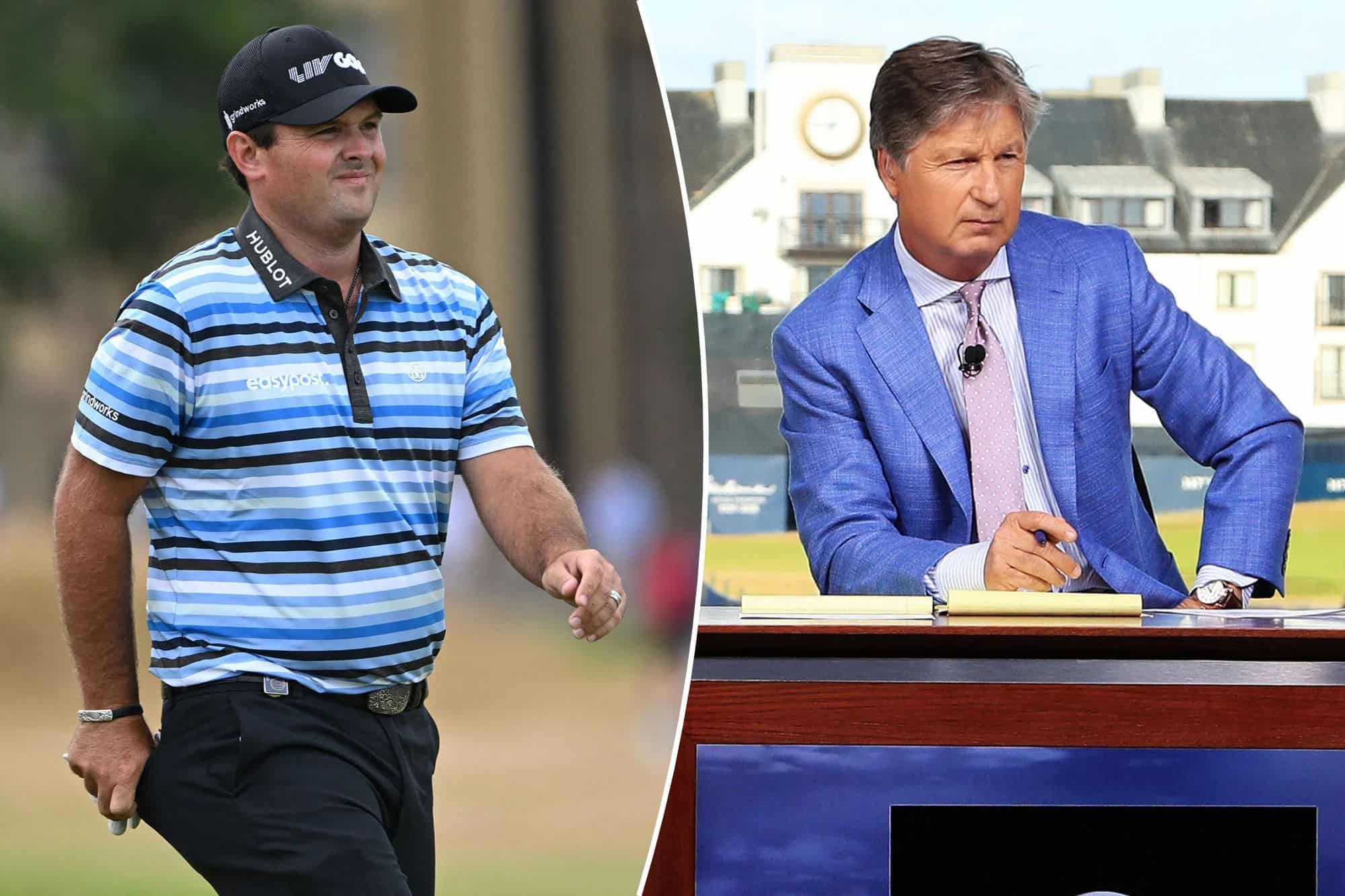 Golfer Patrick Reed and Commentator Brandel Chamblee (cc: NY post)