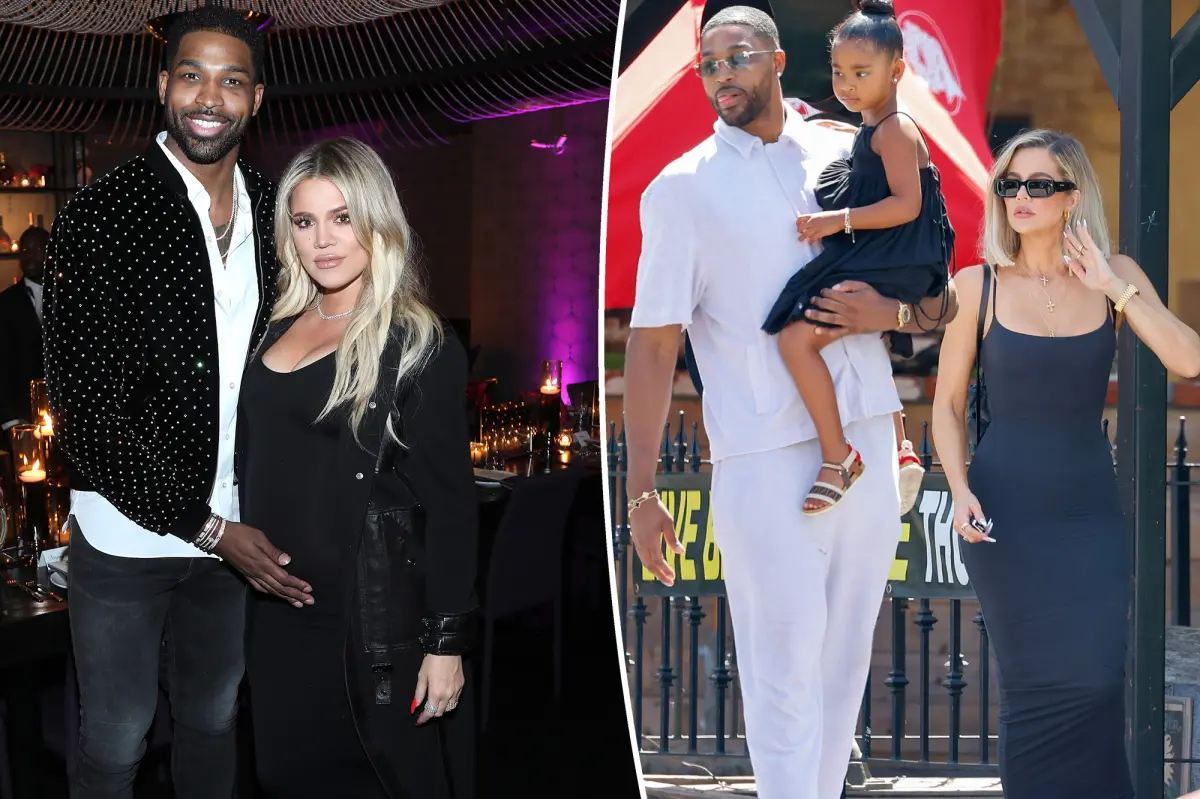 Khloe Kardashian and Tristan Thompson with their daughter True
