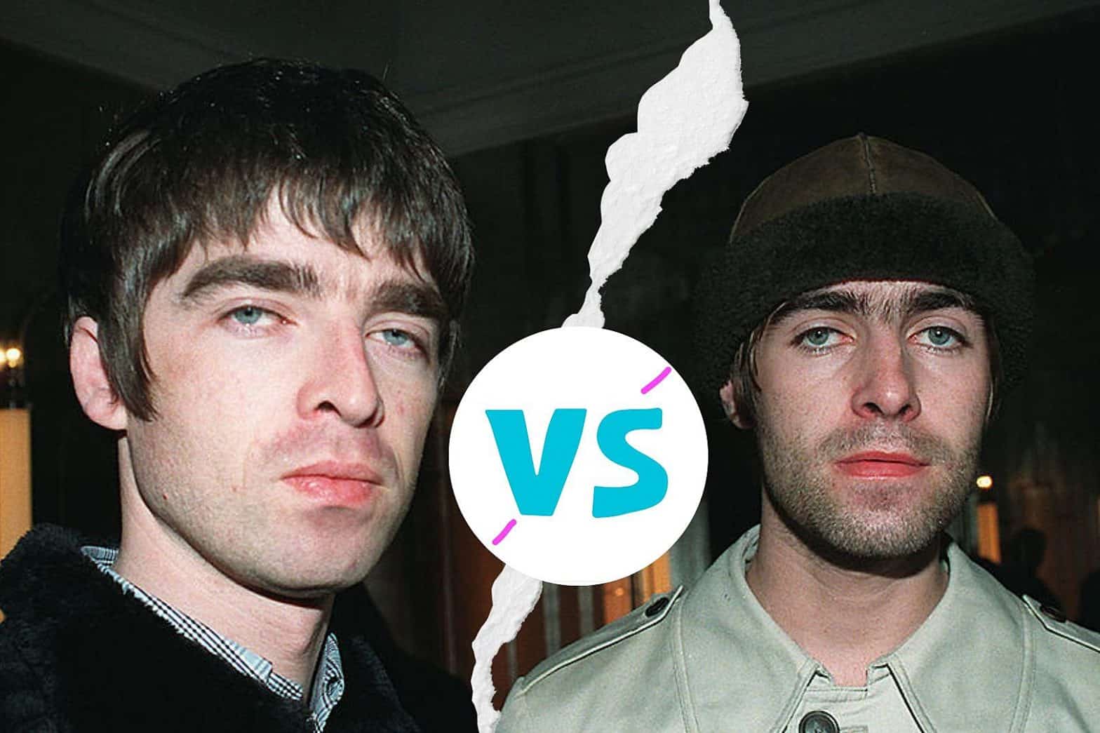 Liam Gallagher and Noel Gallagher.