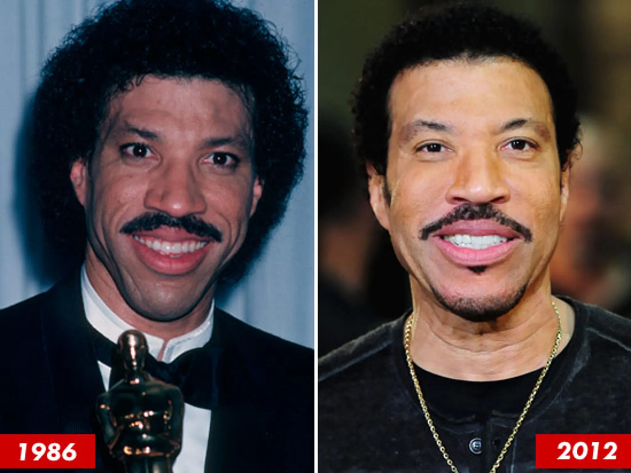 Lionel Richie before and after transformation (Credits: TMZ)