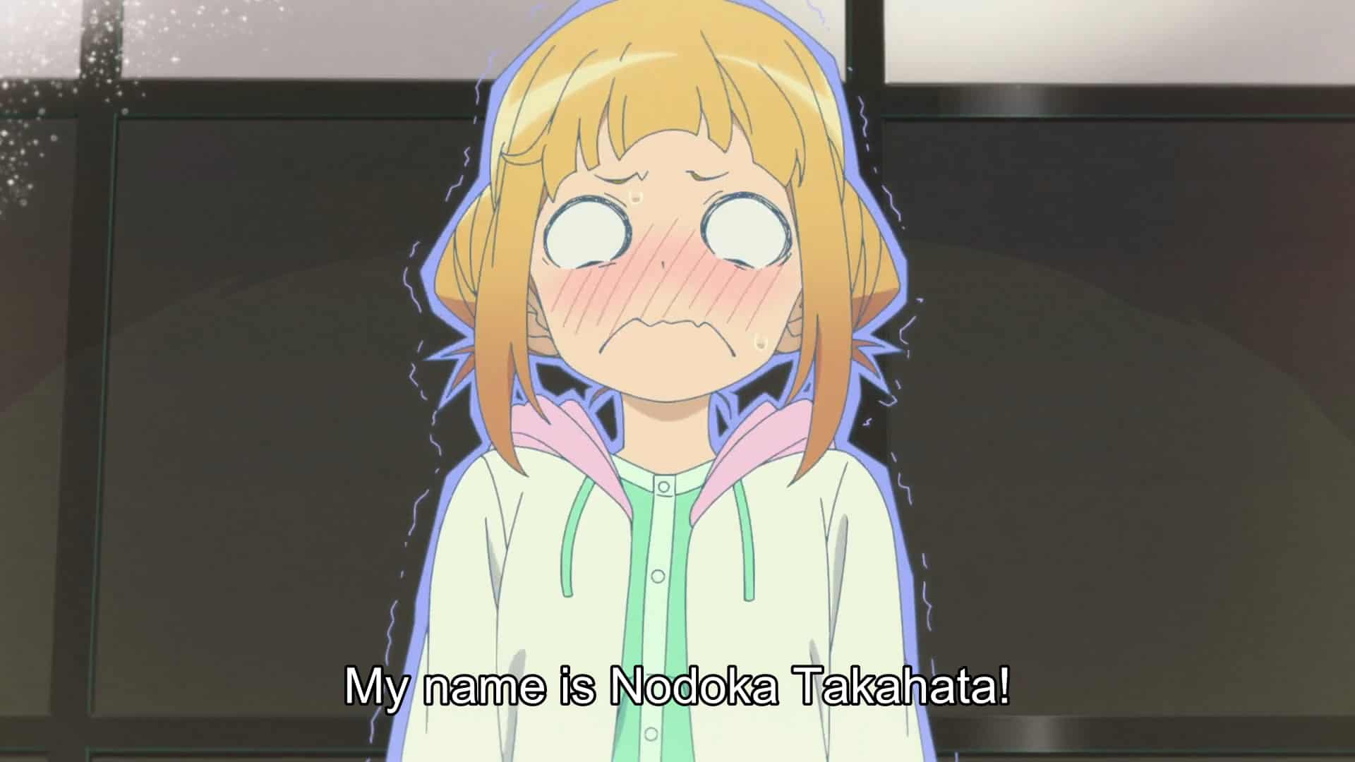 Nodoka Takahata Getting Flustered While Introducing Herself At The Narikozaka Manufacturing Company - Alice Gear Aegis Expansion Episode 1