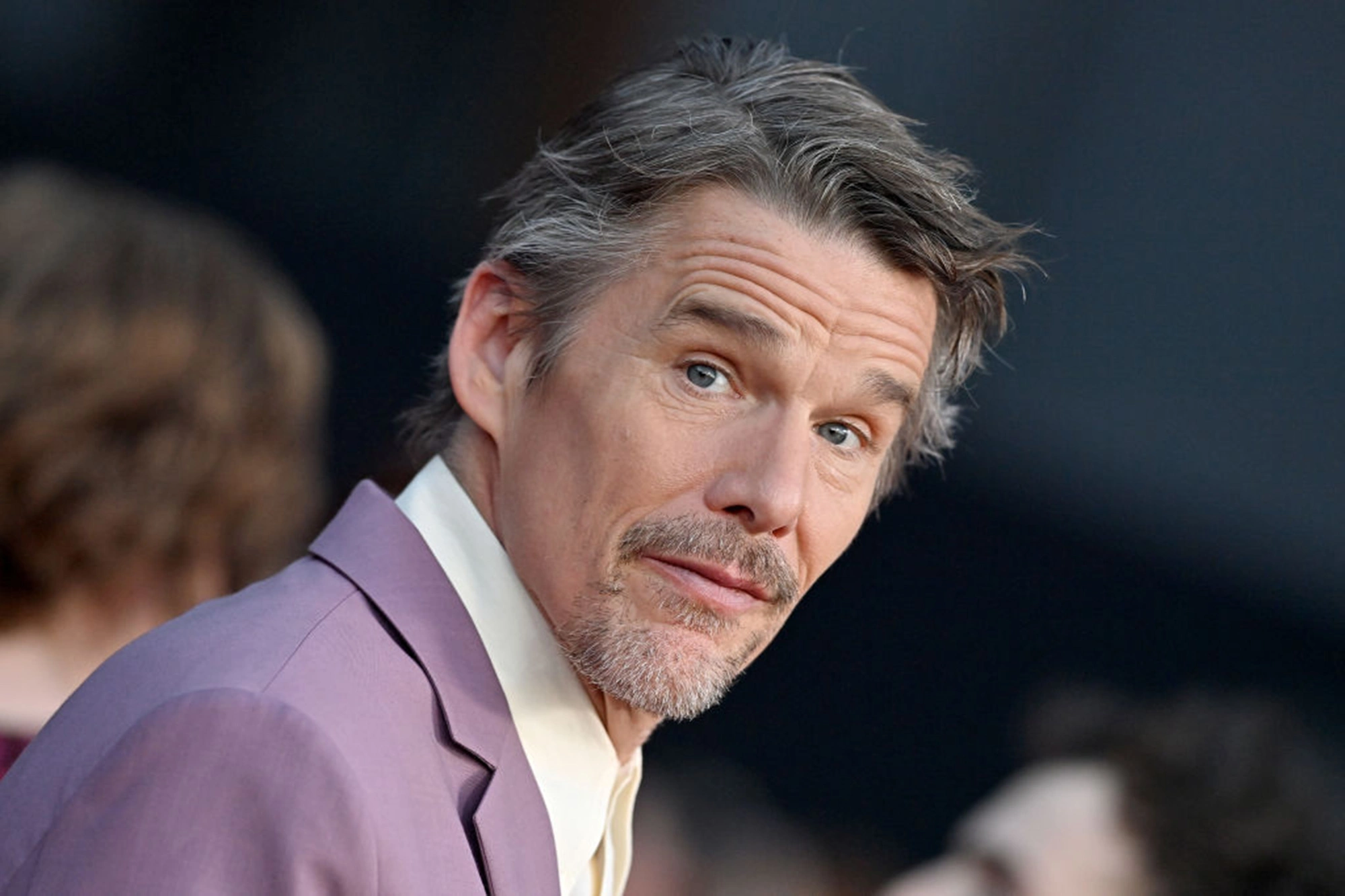 Recent appearance of actor Ethan Hawke (Credits: TMZ)
