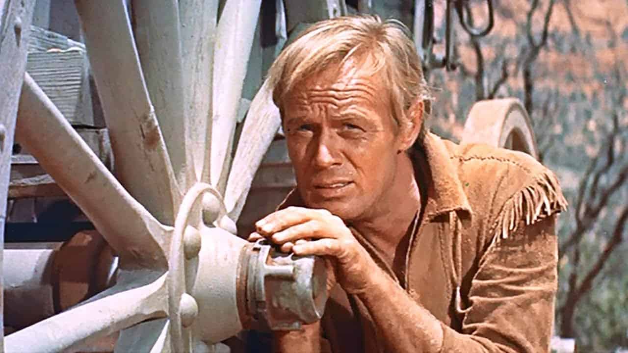Richard Widmark in the film, The Last Wagon (Credits: 20th Century Fox)
