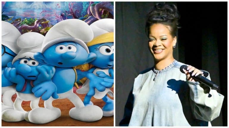 Rihanna will voice the role of Smurfette