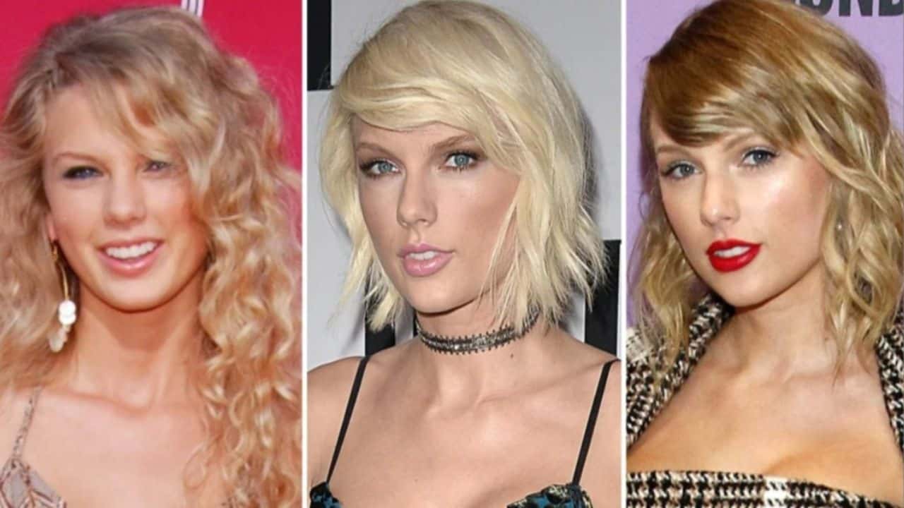 Taylor Swift's before and after looks