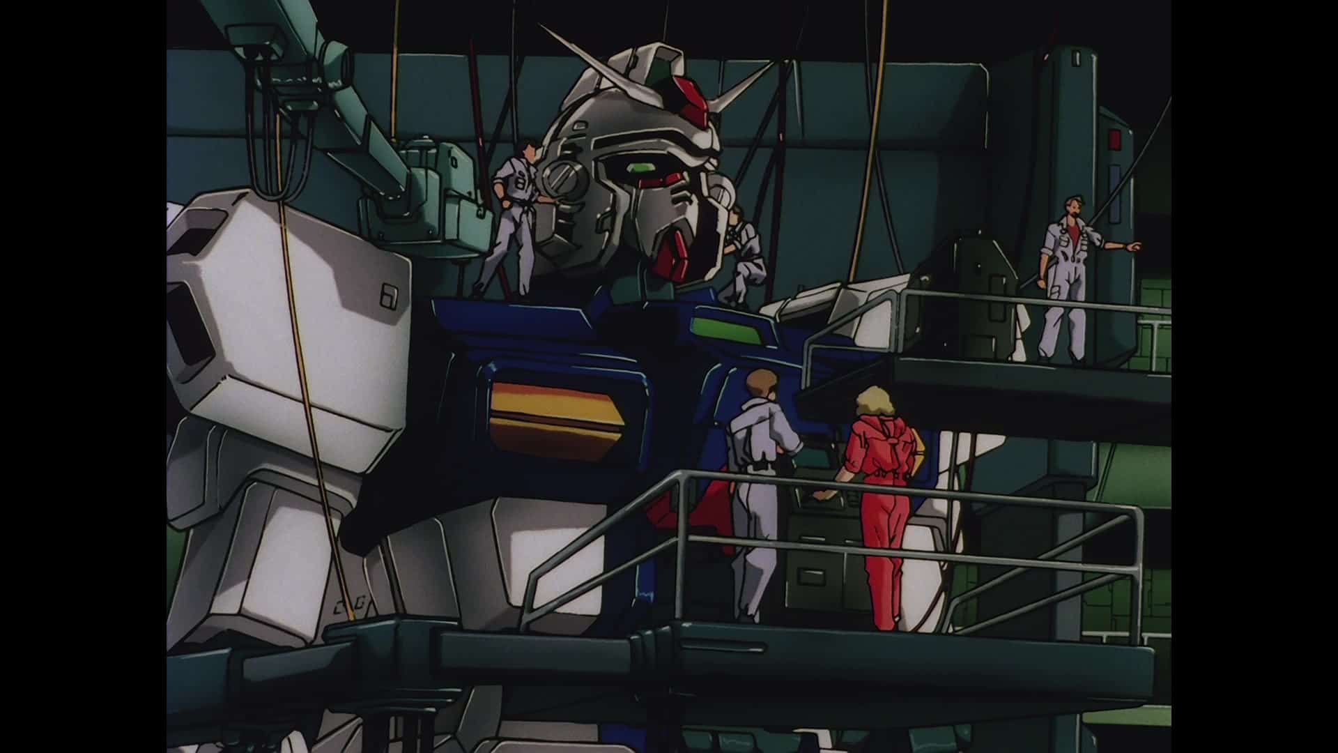 Gundam in a still 