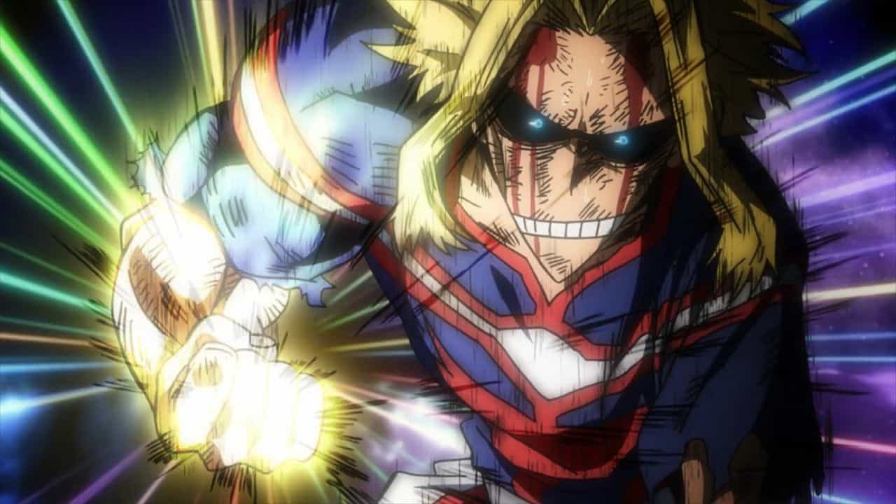 All Might in his weakened state