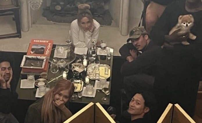 Rosé and Kang Dong Won attended a social party together