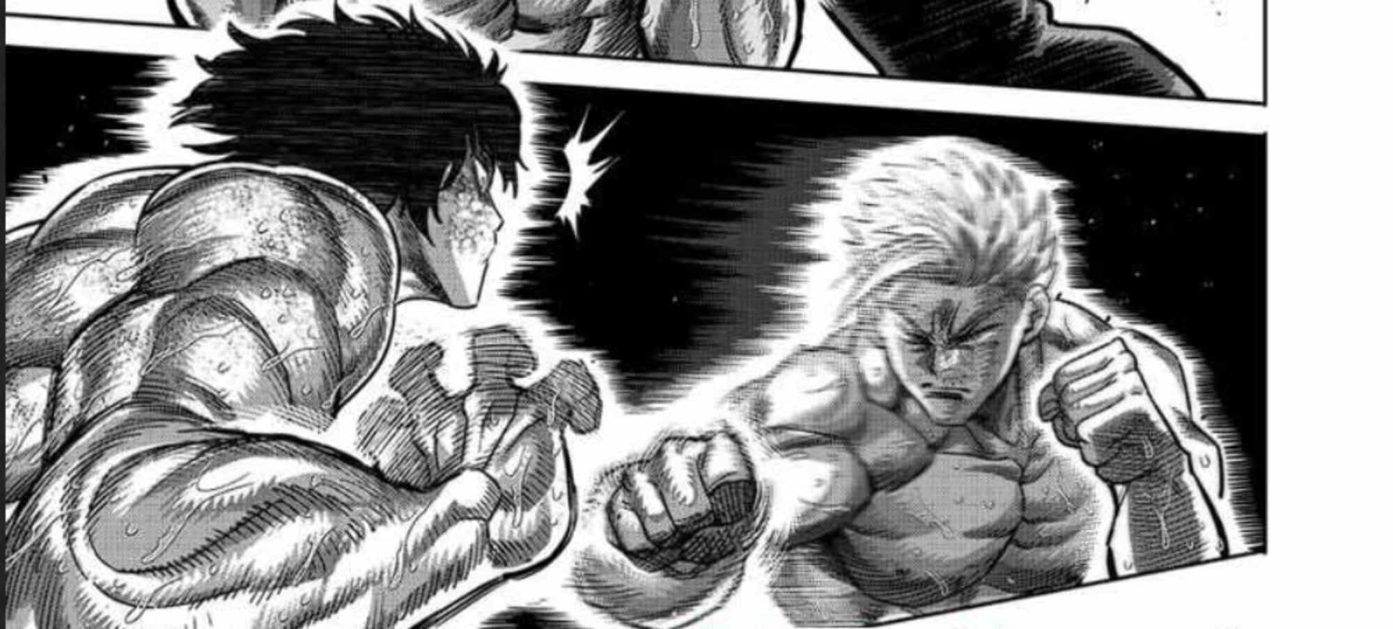 Gaoh Ryuki fighting Narushima Koga from Kengan Omega