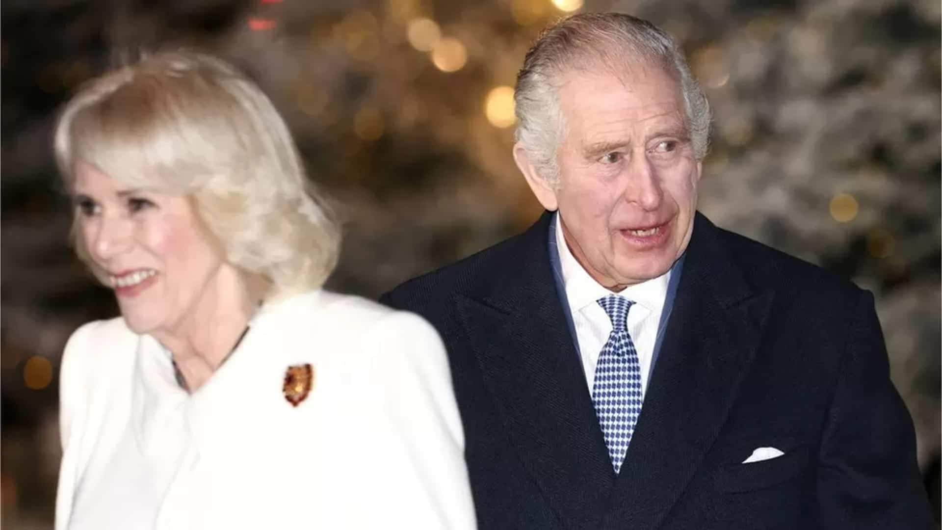 King Charles III and Camilla, the Queen Consort, at Sandringham