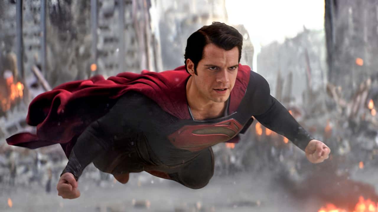 Henry Cavil as Superman in Man of Steel 
