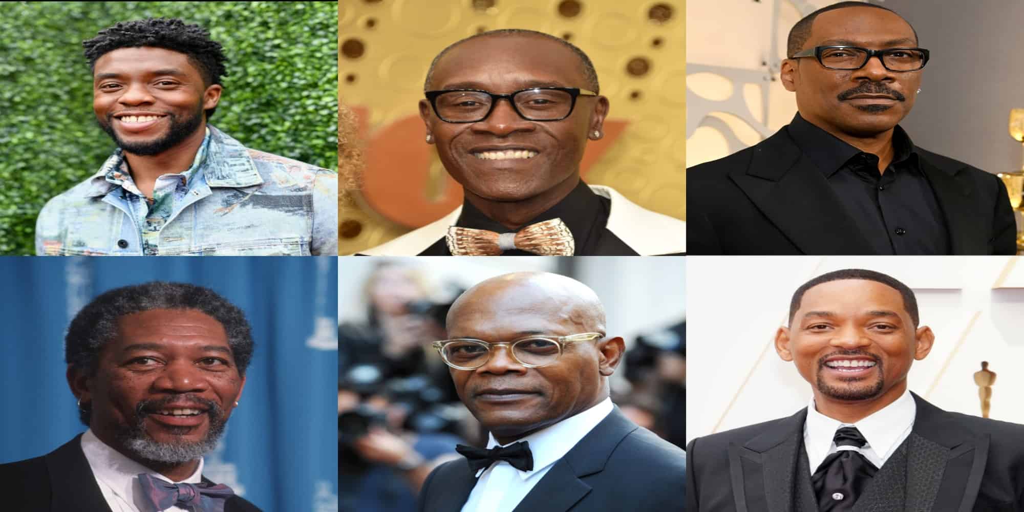 Best African-American actors collage