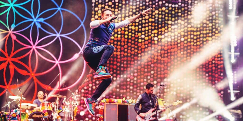 Hiệu suất Coldplay (Tín dụng Youtube)