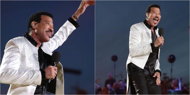 Lionel Richie performing at the Windsor Castle