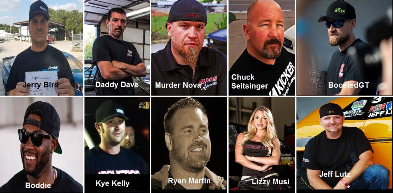 The Ten Street Outlaws Appearing In The Series