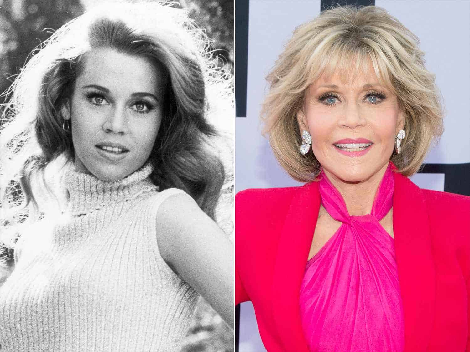 Jane Fonda Before (L) and After (R) (Credits: People)