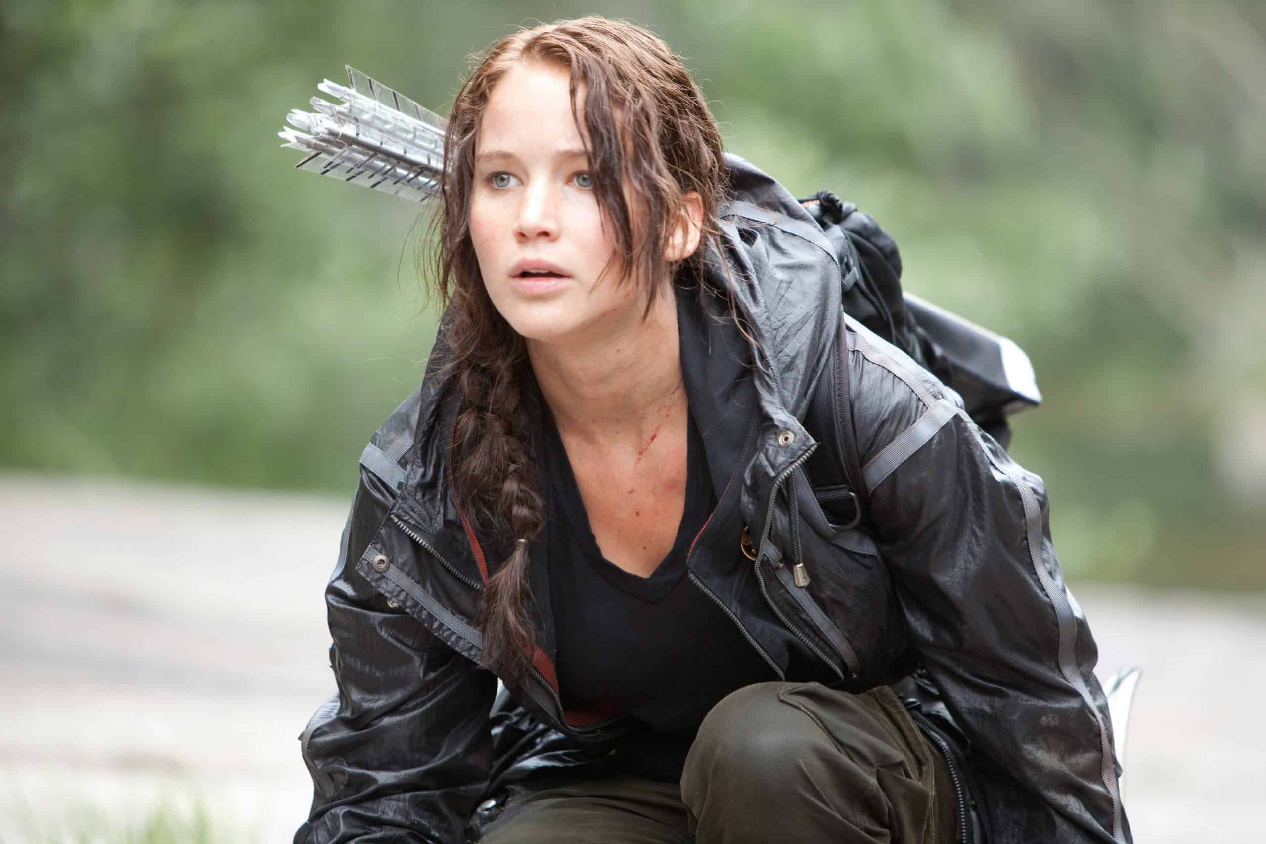 Jennifer Lawrence as Katniss Everdeen in the Hunger Games franchise (Credits: Lionsgate)