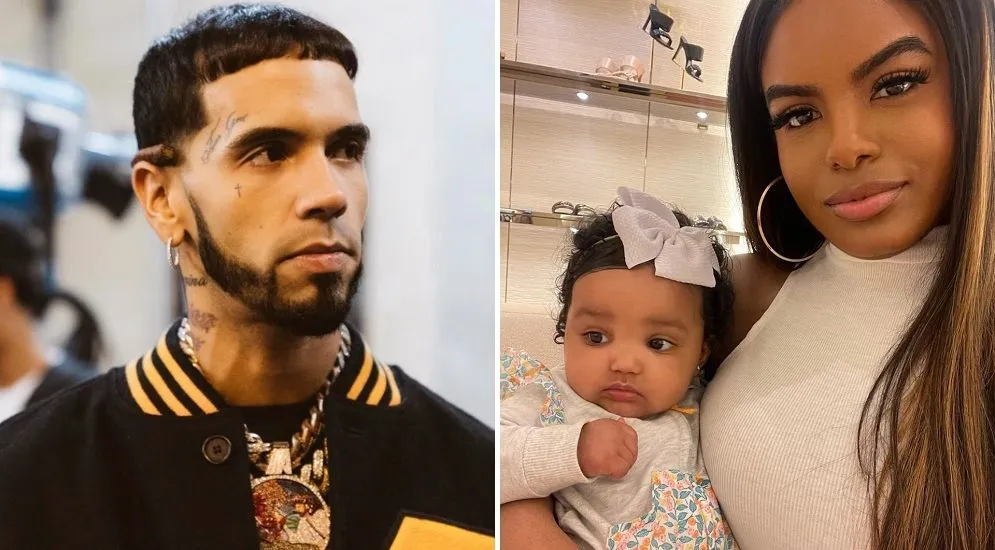 Melissa Vallecilla and Anuel AA and their baby 