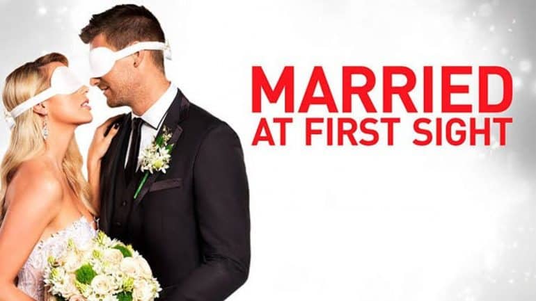 Poster for the reality show, Married at First Sight (Credits: Lifetime)