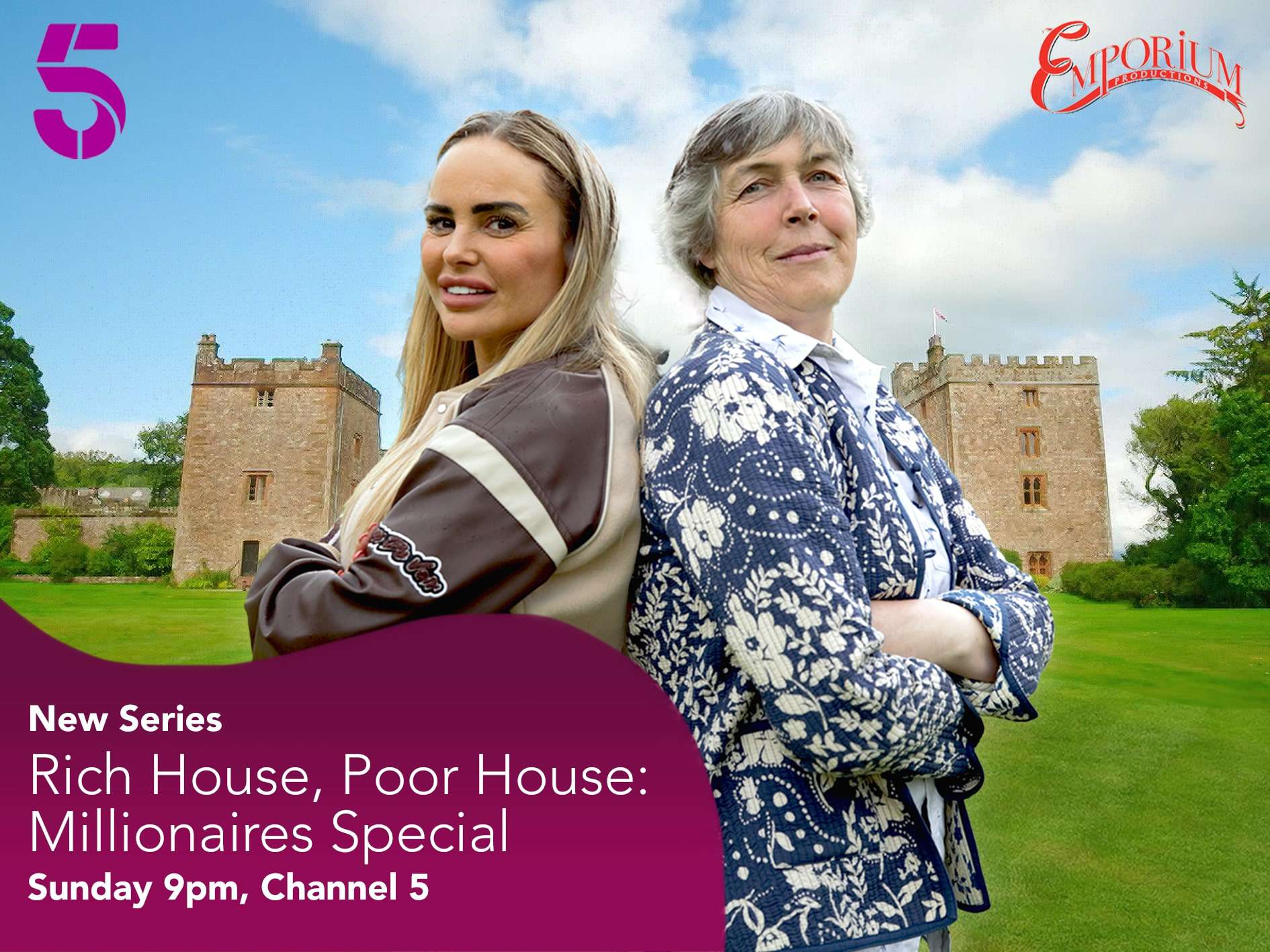 Poster for the recent episode of the show, Rich House Poor House (Credits: Hat Trick Productions)