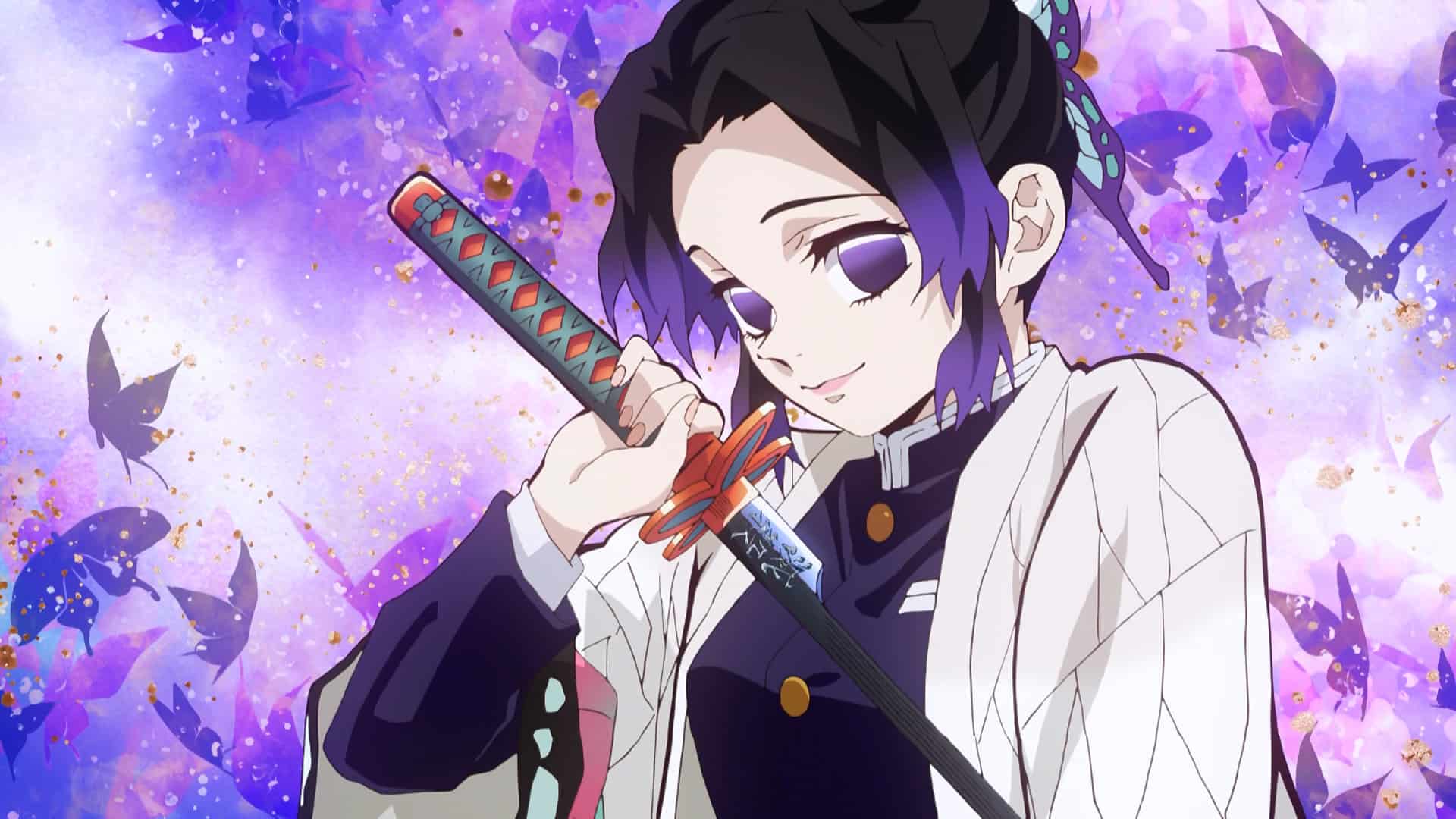 Shinobu Kocho with her sword