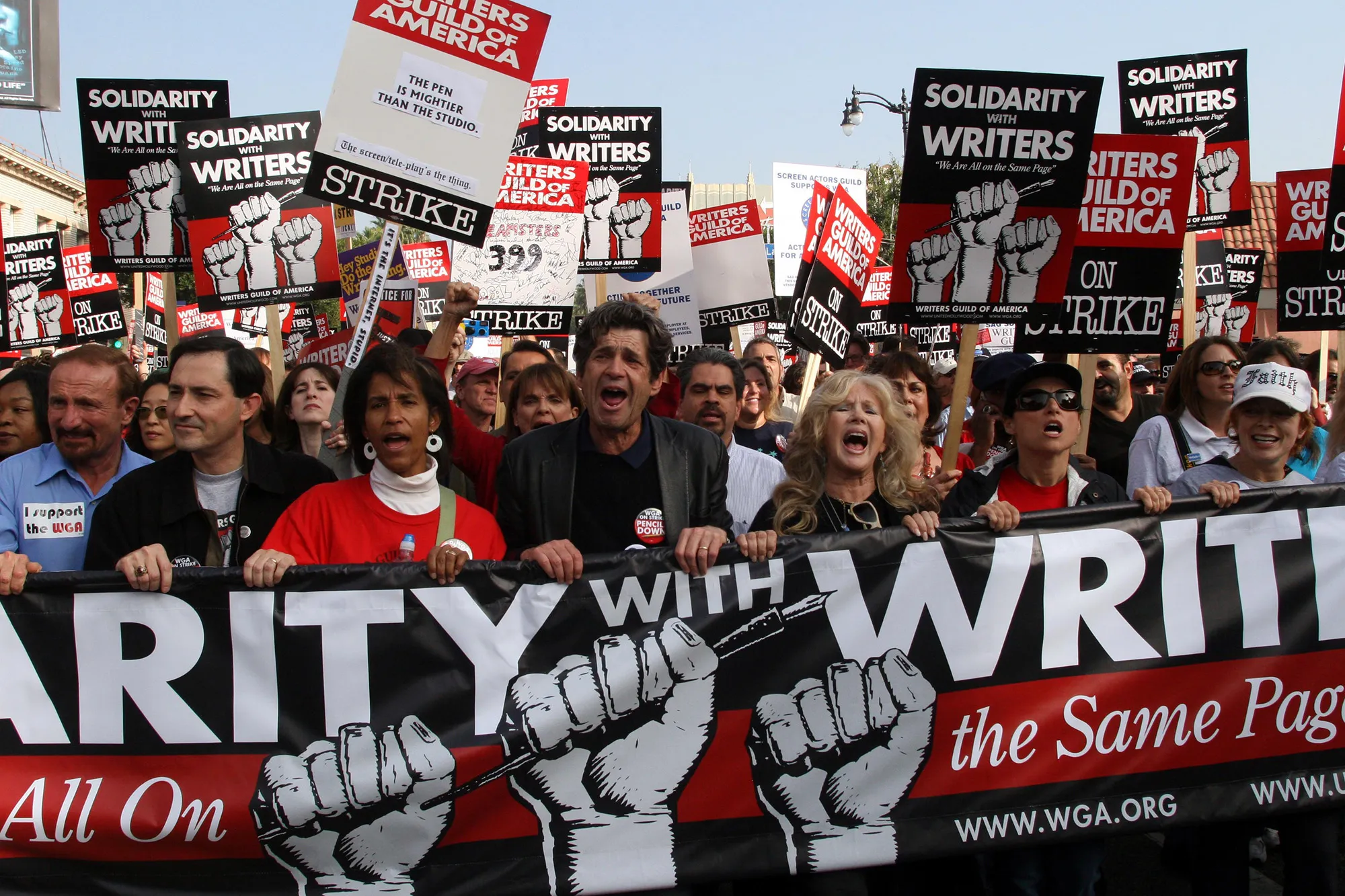 Writers Guild of America picketing