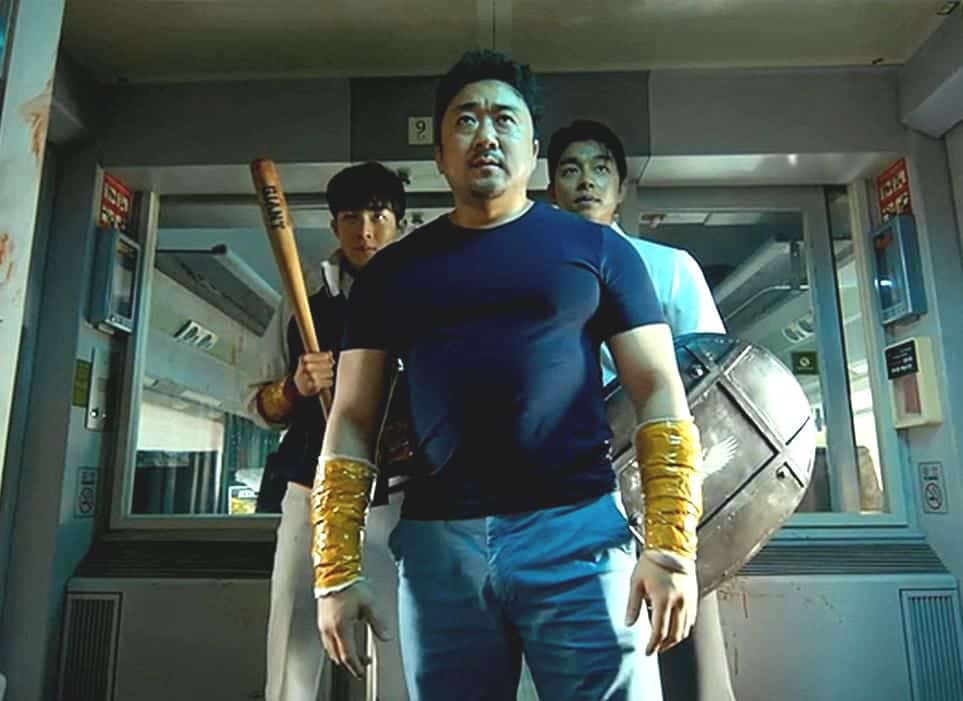 Ma Dong Seok as the responsible husband in Train to Busan