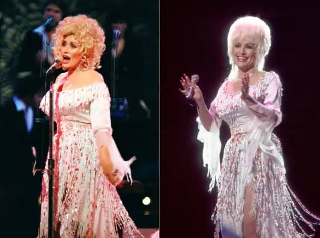 Dolly Parton Wearing White