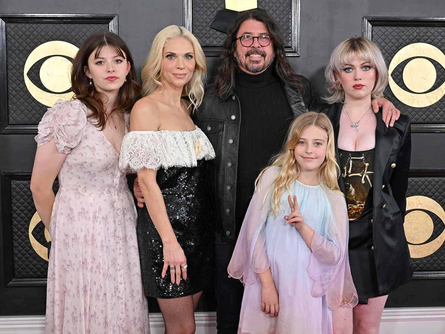 Dave Grohl with his family