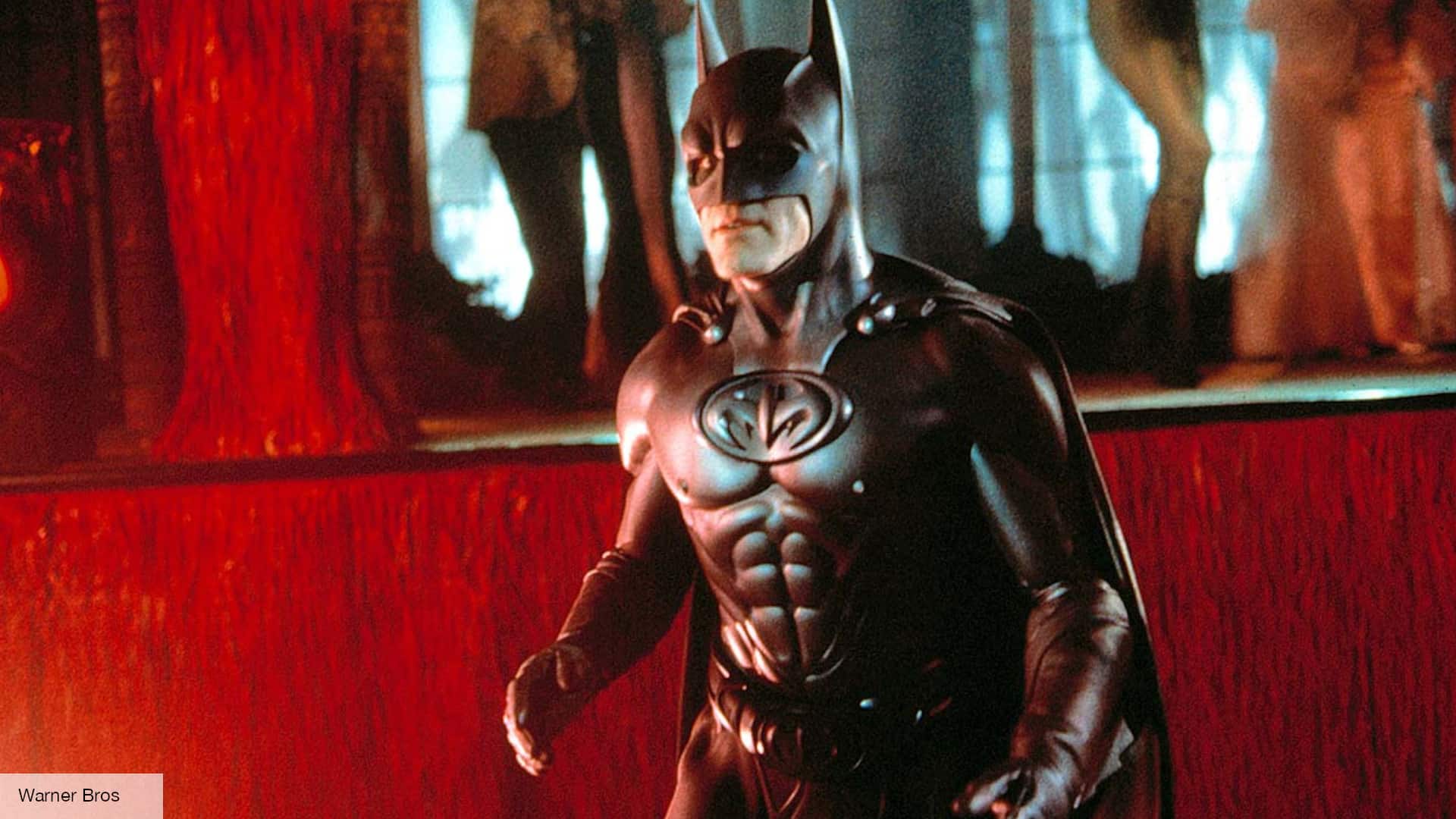 George Clooney as Batman in The flash movie (Credits: Warner Bros,)