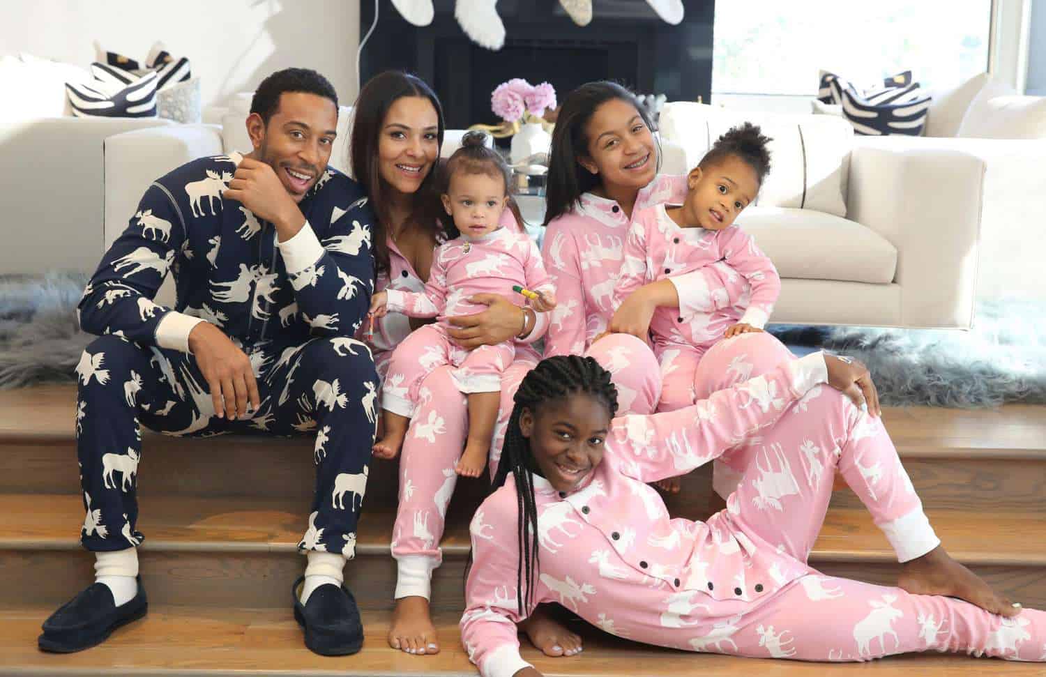 Ludacris with his wife and family 