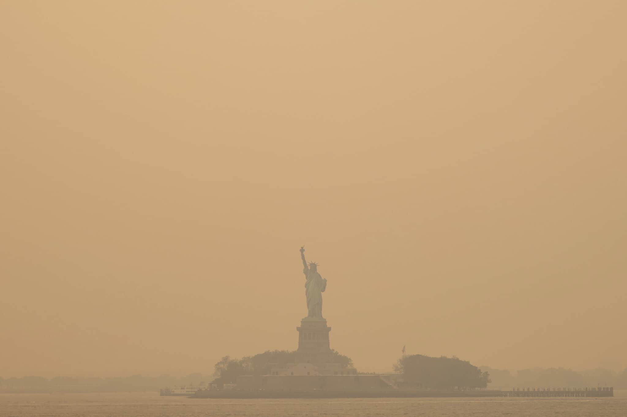 New York Enveloped In Smog