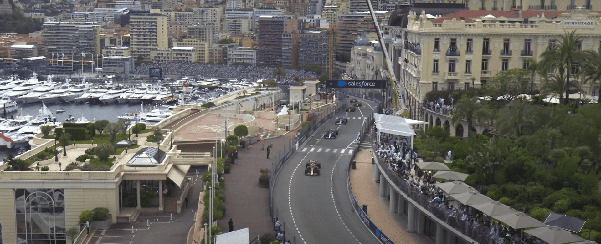 The circuit on the streets of Monaco