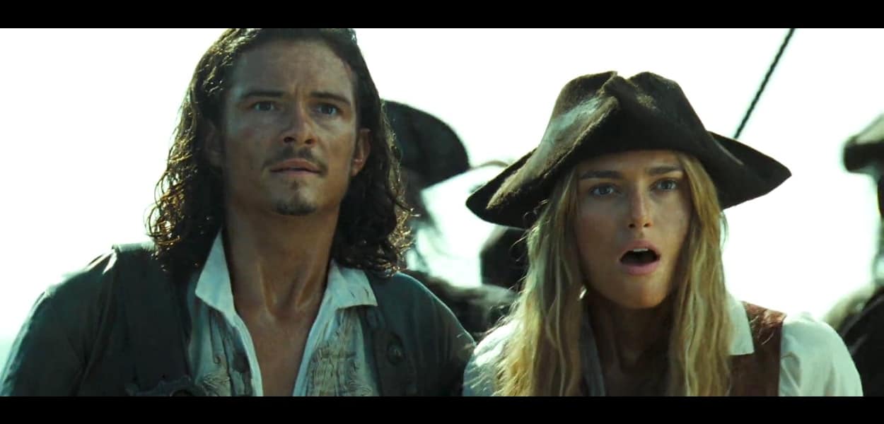 Orlando Bloom And Keira Knightley In Pirates Of The Caribbean