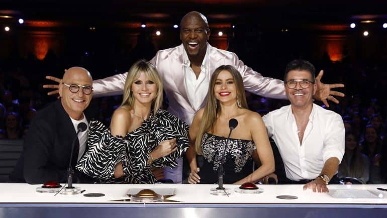The judges and host of the reality TV show, America's Got Talent.
