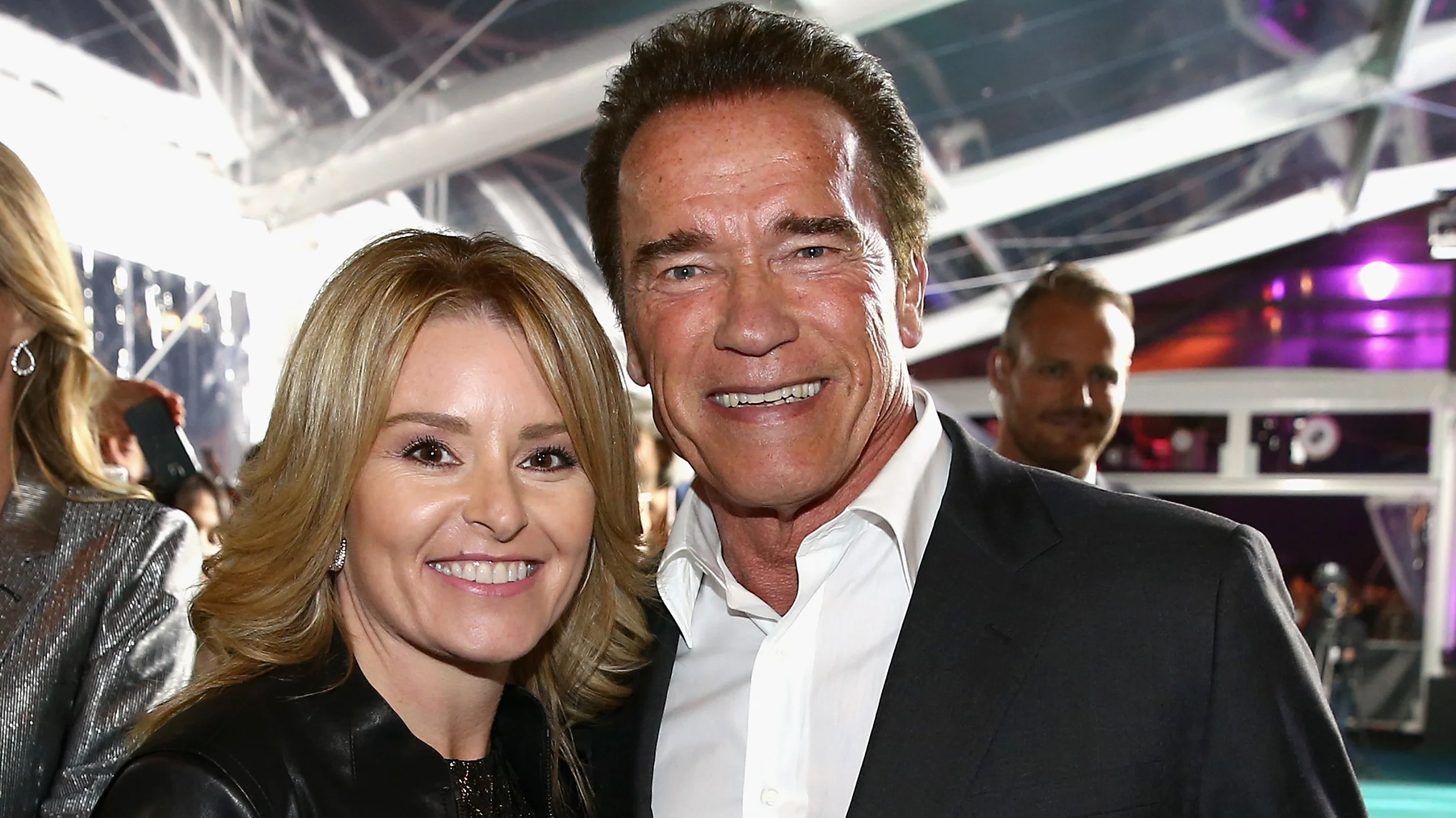 Arnold Schwarzenegger with his current girlfriend Heather Milligan. 