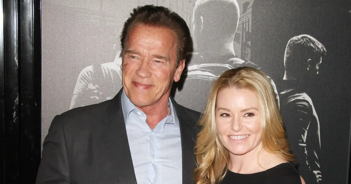 Arnold Schwarzenegger with his current girlfriend, Heather Milligan. (Credit: Entertainment Tonight)