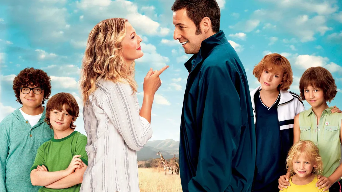 Drew Barrymore and Adam Sandler