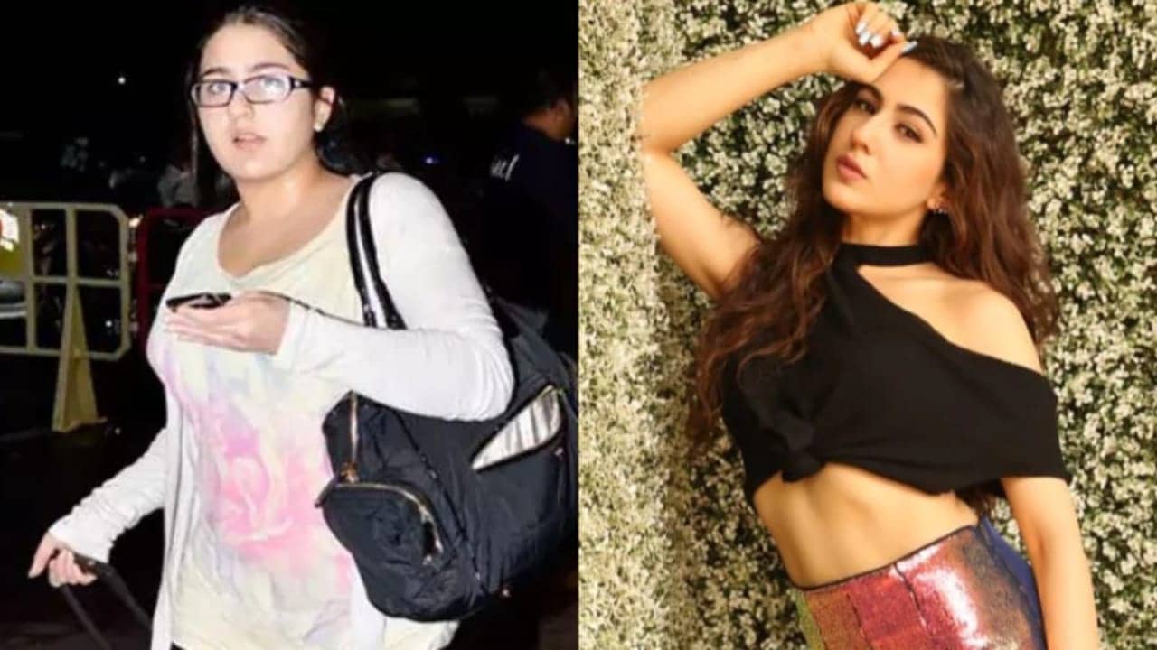 Sara ali khan before and after